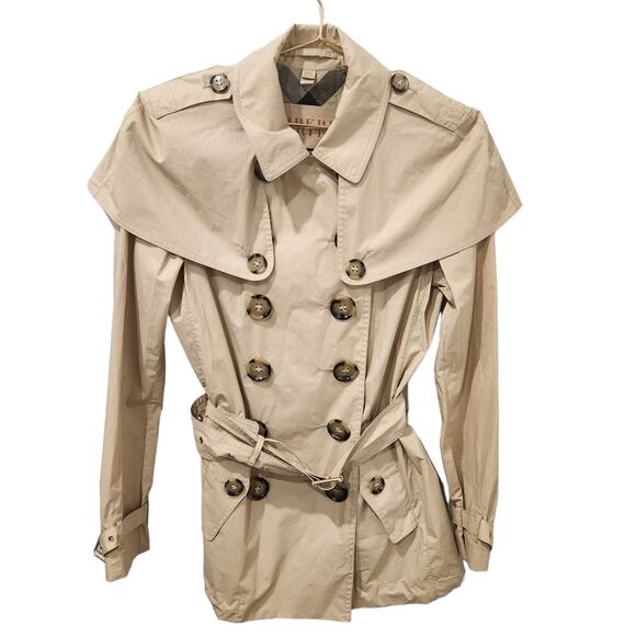 Burberry Cherrymore Heritage cotton tan trench coat size 4 - Picture 3 of 16